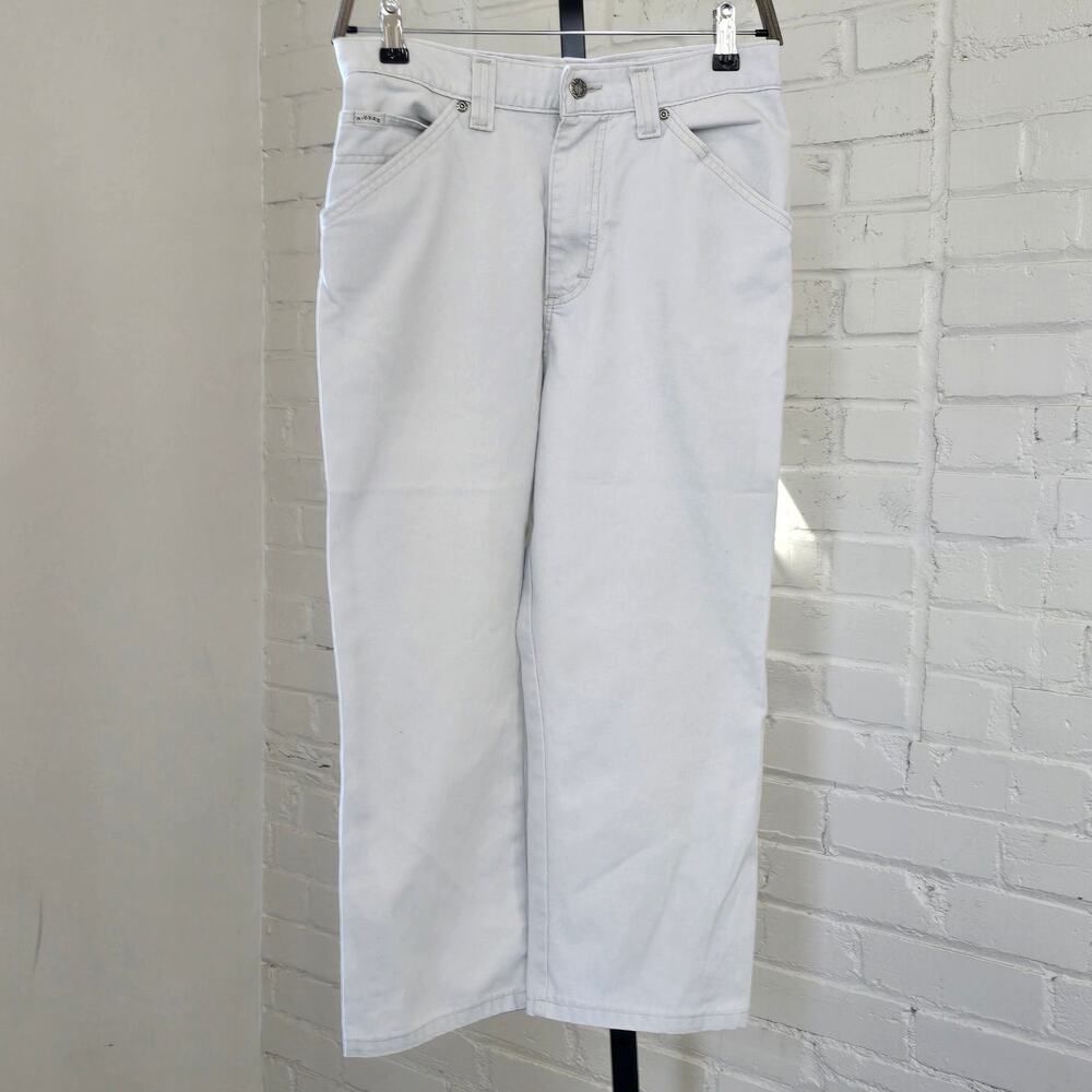 Vintage 90s Riders Lee High Waisted Tan Capris┃Neutral Western Denim Workwear